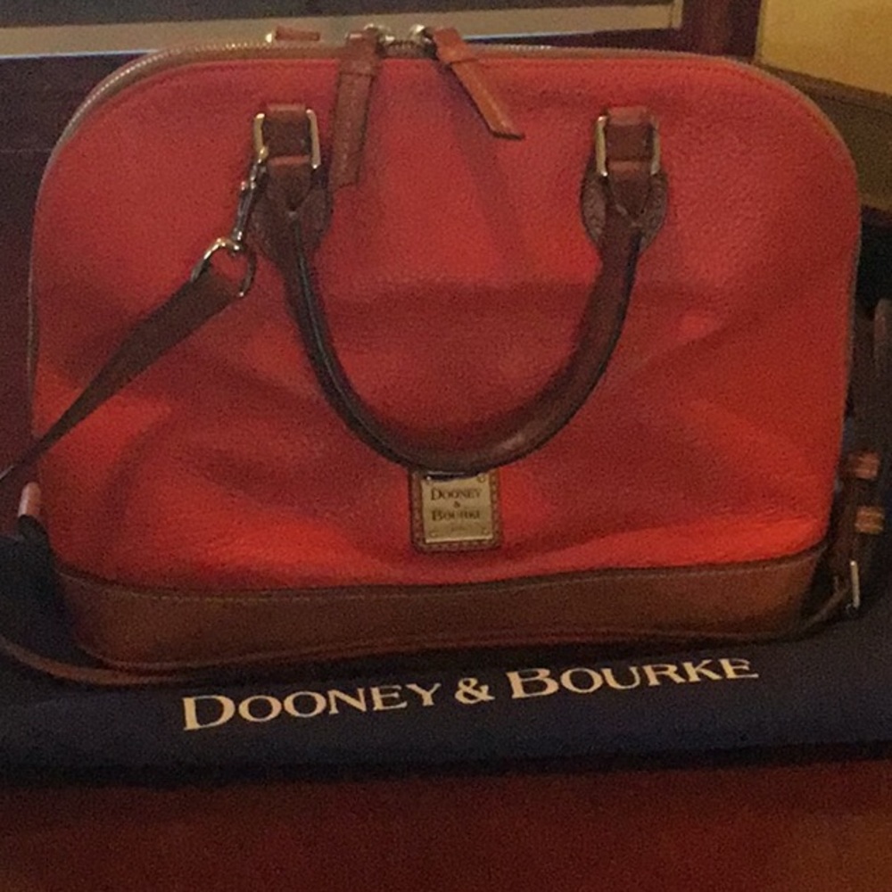 Dooney & Bourke Pebble Grain Zip Zip Satchel